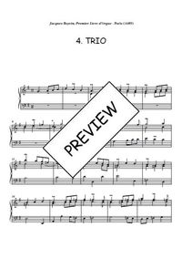 Premier livre d'orgue 4. Trio - Jacques Boyvin